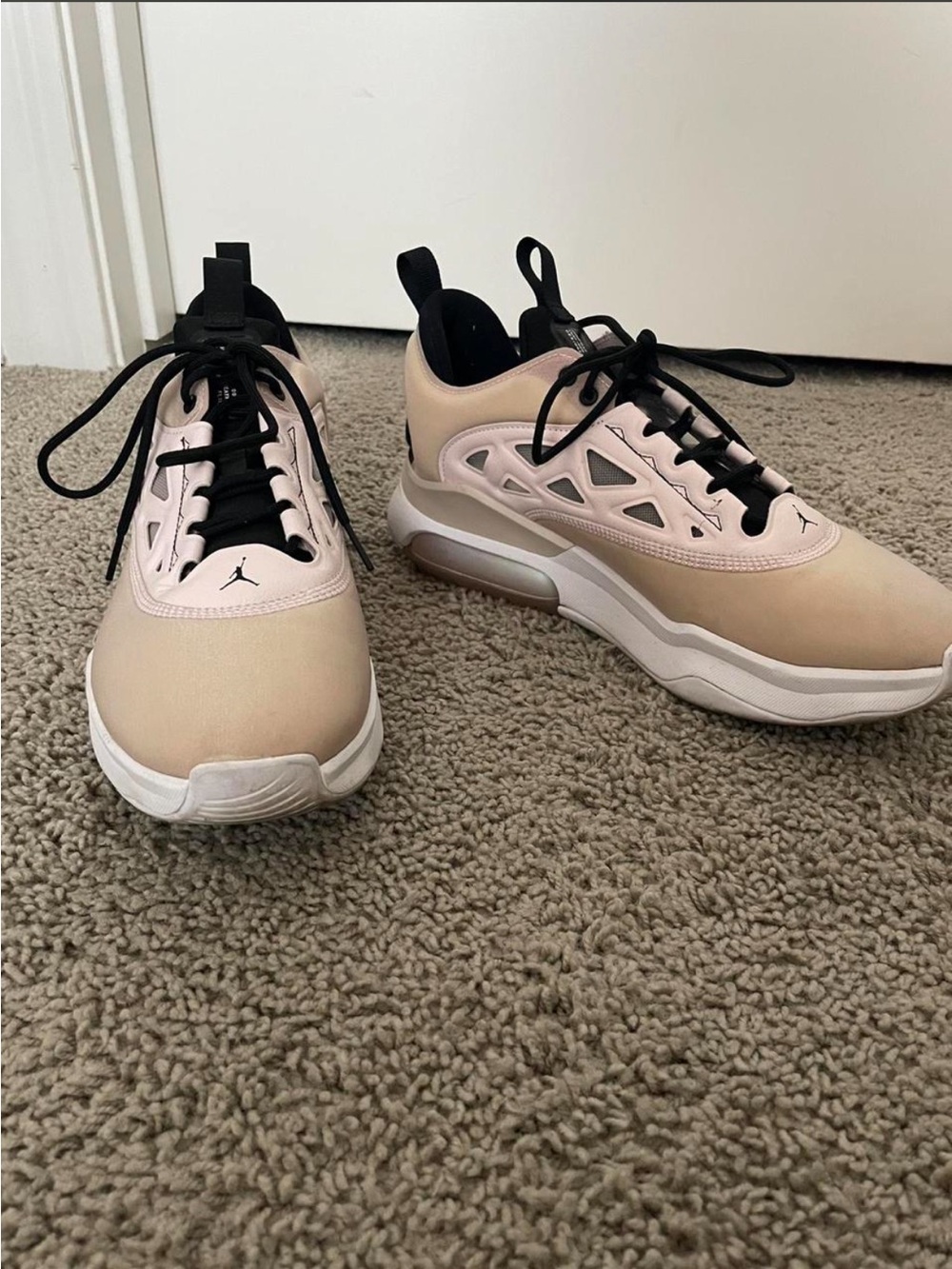 Jordan Women's Sneakers in Beige and Black